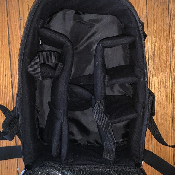 backpack with brown leather straps Backpack